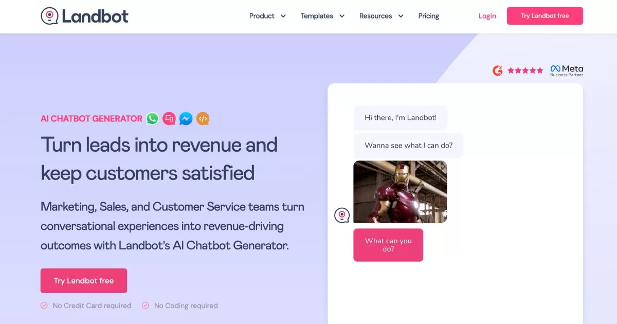 Landbot: Revolutionize your business with AI-powered chatbots