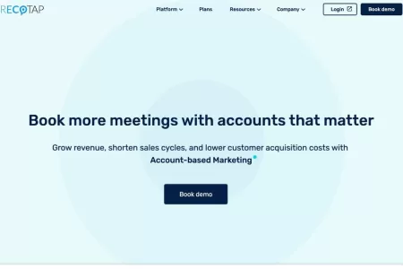 Recotap: Accelerate sales and revenue with AI-powered account-based marketing