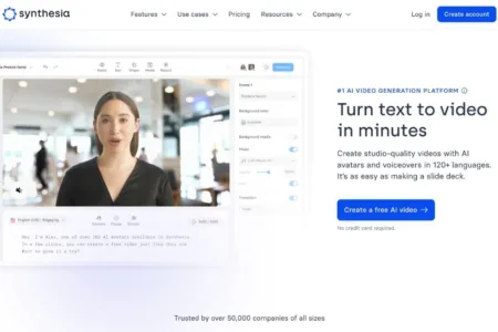 Synthesia: Transform your text into engaging AI videos effortlessly