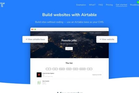 Table2Site: Build websites without code using Airtable as CMS