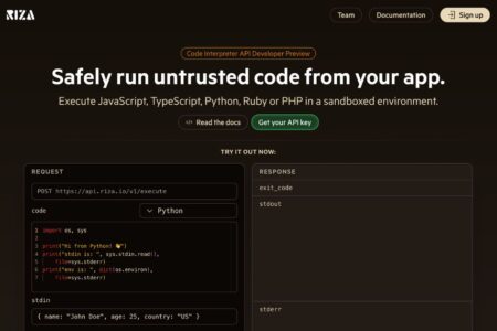 Riza: Safely execute JavaScript, Python, Ruby, PHP in sandbox
